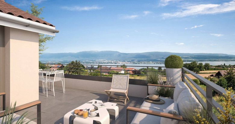 Achat / Vente immobilier neuf Messery à 15 minutes à pied du lac Léman (74140) - Réf. 8872