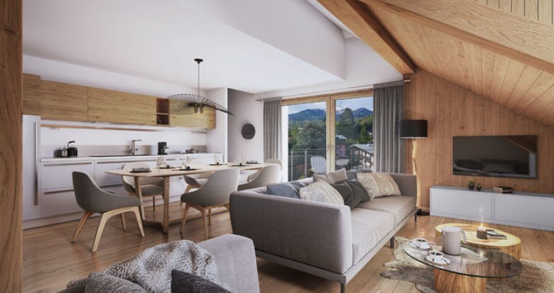 Achat / Vente immobilier neuf Saint-Gervais-les-Bains résidence LMNP à 3 min à pied du Bettex (74170) - Réf. 9147